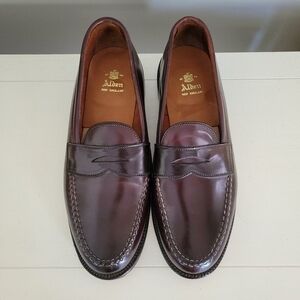 Alden Shell Cordovan Penny Loafers.  Size 10. Width A/C.  Model 986. Color 8